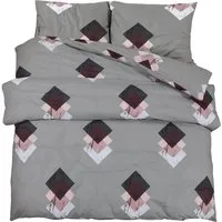 vidaXL Bettwäsche-Set Grau 200x220 cm aus 100% Baumwolle - Hochwertiges Bettwäsche-Set in elegantem Grau, perfekt für stilvolle Schlafzimmer. Pflegeleicht und maschinenwaschbar, bietet es außergewöhnlichen Komfort und Langlebigkeit.