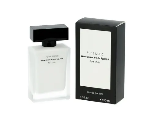 Narciso Rodriguez For Her Pure Musc Eau de Parfum 50 ml - Damendüfte mit blumig-holziger Moschusnote, erfrischend und ideal für den täglichen Gebrauch.