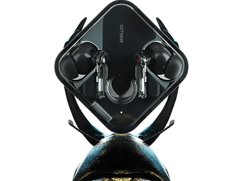 NOTHING Ear - In-ear Bluetooth Kopfhörer Schwarz, exzellente Klarheit mit 11-mm-Treiber und 40,5 Stunden Wiedergabezeit