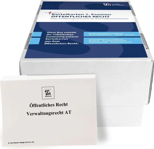 Karteikarten 1. Examen Öffentliches Recht - Bayern - Praktische Karteikarten für das 1. Examen Öffentliches Recht in Bayern. Ideal zum Lernen im Frage- und Antwortsystem, um den Prüfungsstoff effektiv zu wiederholen. Perfekt für die gezielte Vorbereitung auf die Prüfung!  