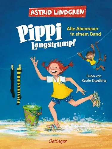 Pippi Langstrumpf. Alle Abenteuer in einem Band - Kinderbuch-Klassiker von Astrid Lindgren, ideal zum Vorlesen oder Selbstlesen ab 6 Jahren, modern und farbig illustriert für ein lebendiges Leseerlebnis.