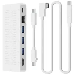 Twelve South StayGo USB-C Hub - für MacBooks, iMac M1 und Laptops, inklusive 1-Meter Tischkabel für aufgeräumte Arbeitsplätze und vielseitige Anschlussmöglichkeiten