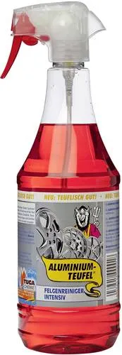 Tuga Chemie Alu Teufel rot Felgenreiniger 1 Liter - Felgenreiniger für eine effektive Außenreinigung & -pflege, entfernt selbst hartnäckigen Schmutz und ist ideal für alle Alufelgen.
