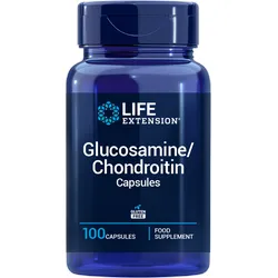 Glucosamin/Chondroitin (100 Kapseln) - Nahrungsergänzungsmittel mit 500 mg Glucosaminsulfat und 400 mg Chondroitinsulfat pro Kapsel, unterstützt die Gelenkgesundheit und fördert die Beweglichkeit.