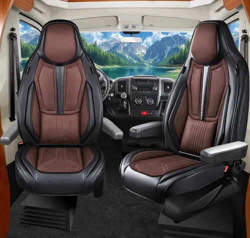 Wohnmobil Sitzbezüge für Fiat Ducato Jumper Boxer DS9 - Hochwertige Sitzbezüge für Fiat Ducato, Citroen Jumper und Peugeot Boxer. Pflegeleicht, atmungsaktiv und langlebig. Einfache Montage mit Klettsystem. Inklusive praktischen Taschen für zusätzlichen Stauraum.