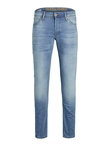 JACK & JONES Glenn Original Slim Fit Herren Jeans - Blau (GE003) W36/L34 - Moderne Slim Fit Jeans in einem schönen Blau, gefertigt aus hochwertigem Material für optimalen Tragekomfort. Perfekt für den täglichen Einsatz und stilvolle Outfits.