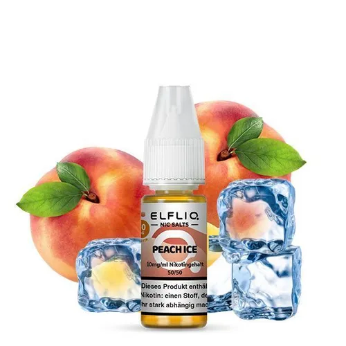 Liquid Peach Ice 10mg - Elfliq by Elfbar