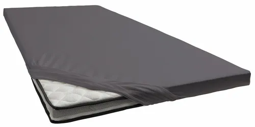 Spannbettlaken BELLANA "bellana deluxe für Topper", anthrazit, 1 Stk., Jersey - Hochwertiges Spannbettlaken "bellana deluxe" aus Jersey, ideal für Topperauflagen bis 10 cm Höhe. Der rundum eingenähte Gummizug sorgt für ein faltenfreies Beziehen und optimale Passform. Pflegeleicht und langlebig.