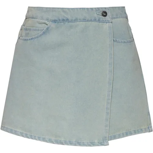 Ragwear Gaulie Denim Hosenrock Damen in light blue, Größe 31