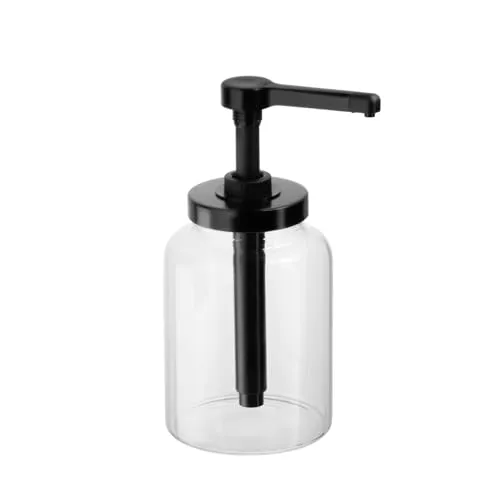 APS 93290 Dosierspender "DISPENSA" - Sonstige Gastronomieartikel - Hygienischer Glasbehälter mit 1,7 Liter Fassungsvermögen und präziser Polypropylen-Pumpe für kontrollierte Dosierung ohne Kleckern.