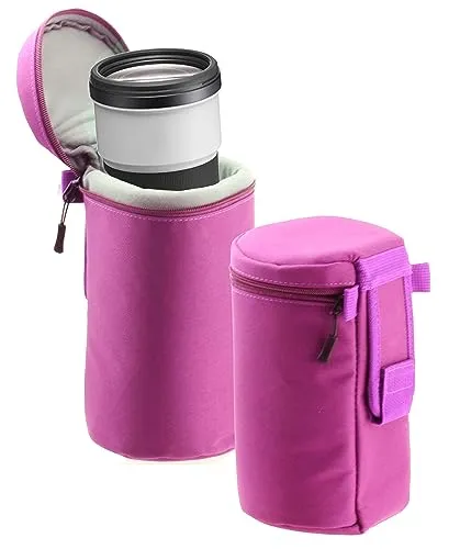 Navitech Purple Camera Lens Case For Fujifilm GF30mm F5.6 Tilt Shift Lens
