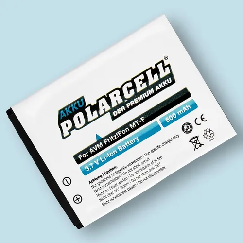 PolarCell Akku für AVM FritzFon MT-F M2 C4 C5 312BAT006 800mAh Batterie Accu