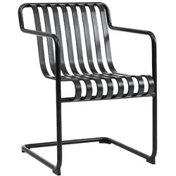 Hay Palissade Cantilever Dining Outdoor Armlehnenstuhl Anthracite
