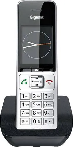 Gigaset COMFORT 500 DECT, GAP Schnurloses Telefon analog Babyphone, Freisprechen, für Hörgeräte kompatibel, Headsetanschluss, inkl. Mobilteil, mit