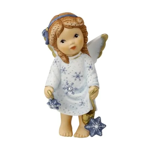Goebel Engelfigur Winterzauber - Winterengelchen Nina & Marco - Sammlerfigur aus hochwertigem Biskuitporzellan, liebevoll gestaltet und dekoriert mit Kristallsteinen – ein ideales Geschenk, perfekt verpackt.