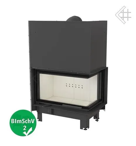 KRATKI MBO Kamineinsatz 15 kW mit Schiebetür - Kaminöfen mit hochwertigem Stahl, effizientem Brennprozess und TERMOTEC Wärmespeichermaterial für langanhaltende Wärme. Modernes Design mit hitzebeständigem Glas und praktischer Lift-Tür für einfachen Holzladevorgang.