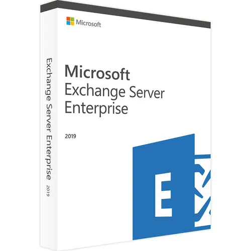 Exchange Server 2019 Standard mit CALs | Blitzversand - Internet-Software für Windows mit 1, 5, 10, 25, 50 CALs. Ideal für Unternehmen, die eine zuverlässige E-Mail-Lösung benötigen und schnellen Versand wünschen.