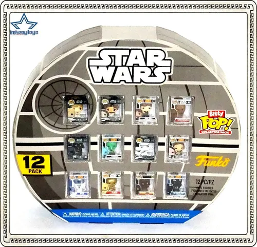 Funko Bitty Pop! Star Wars: A New Hope - 12er Multipack, 0.9 Inch Sammlerstück mit stapelbarem Display-Regal und perfekter Geschenkidee für Filmfans