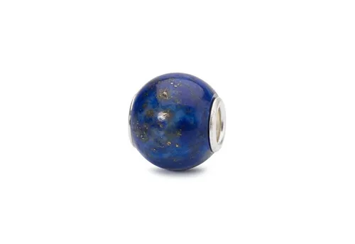 Trollbeads Runde Edelstein Beads (Lapislazuli) - Bead Charms für Damen, handgefertigt aus einzigartigem Lapislazuli, der Ihre Gedanken ordnet und mit natürlicher Schönheit begeistert.