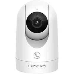 FOSCAM R8M - 4K WLAN Innen-Überwachungskamera mit Auto-Tracking - IP Kamera für Innenräume mit 8 MP Auflösung und präziser Bewegungserkennung. Ideal zur Überwachung von Senioren, ausgestattet mit Notruftaste und Zwei-Wege-Audio.