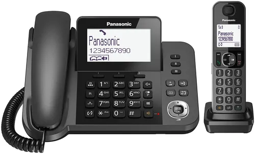 Panasonic KXTGF310EXM Schnurloses Telefon - Festnetztelefon mit 1.8" Display und 2-in-1 Freisprechfunktion, ideal für flexibles Telefonieren zu Hause.
