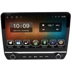 Universal 1 Din 10" Touch Android Autoradio mit GPS Navigation - Einbau-Navigationsgerät mit Android-Betriebssystem, bietet CarPlay und Android Auto für nahtlose Smartphone-Integration.