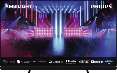 Philips 77OLED909 4K Ambilight - 77 Zoll OLED-TV mit 4K Ultra HD, beeindruckende Bildqualität und Smart TV mit Google TV