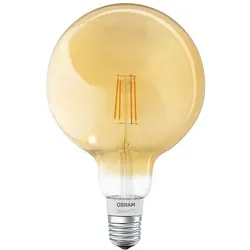 Osram LED Filament Smart+ G125 Globe 5,5W = 45W E27 Gold gelüstert 600lm warmweiß 2500K Dimmbar App Alexa Apple Bluetooth