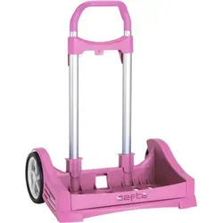 Safta Evolution Rucksack Trolley P.673C Hellrosa - Rucksäcke mit super leisen Anti-Vibrations-Rädern und verstellbarem Tragesystem. Ideal für Kinder, bietet Platz für Rucksäcke bis 32 x 18 x 44 cm.