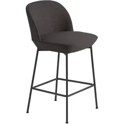 Muuto Oslo Barhocker, höhe 65 cm, ocean 50 / schwarz