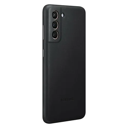 Original Samsung Leather Cover Case Hülle EF-VG996 für Galaxy S21+ Plus Schwarz