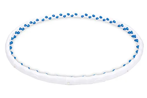 Hop-Sport Hula Hoop Reifen mit Massagenoppen - Bauchtrainer & Hula Hoops, verstellbar mit 64 Massagenoppen für effektives Training und Massage, ideal für Fitness zu Hause oder im Freien.