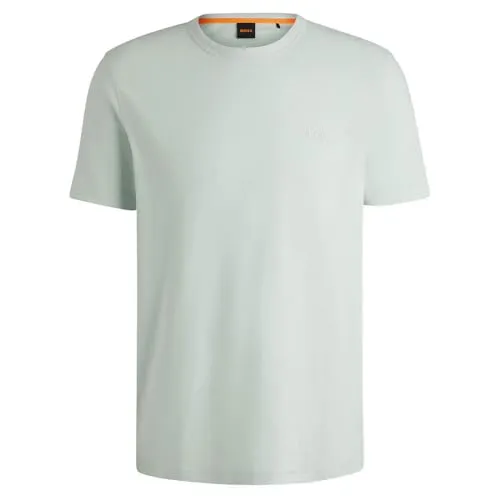 BOSS Tegood 10240843 01 Open Blue474 M T-Shirt - Hochwertiges Herren T-Shirt aus reiner Baumwolle mit Rundhals-Ausschnitt und dezenter BOSS Logo-Stickerei, ideal für lässige Outfits.