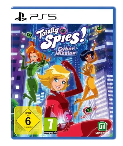 Totally Spies! Cyber Mission - PS5 [EU Version] - PS5 Spiel ab 6 Jahren, erlebe spannende Missionen mit Sam, Clover und Alex in futuristischem Singapur und nutze stylische Hightech-Gadgets im lokalen Mehrspielermodus!