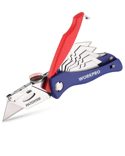 WORKPRO Teppich-Messer, Faltbares Cutter-Messer, Universal-Messer, Handwerker