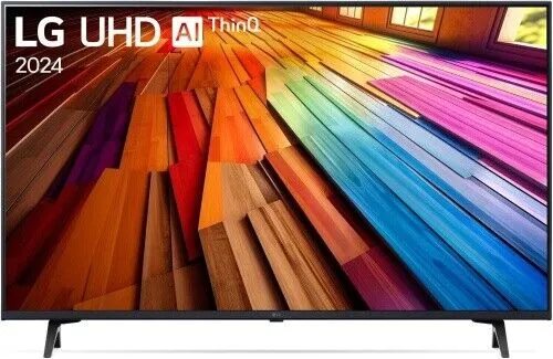 LG UT80 43" 4K LED TV - Fernseher mit 4K UHD Auflösung und HDR-Technologie für beeindruckende Bildqualität. Dank AI Picture und AI Sound wird Ihr Seherlebnis optimiert.