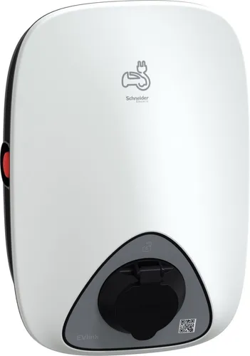 Schneider Electric EVH4A11N2 EVlink Wallbox - Wallbox für eMobility mit 11 kW Ladeleistung, Inbetriebnahme über eSetup App und Überwachung via Wiser, ideal für Zuhause.