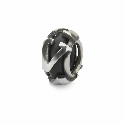 TROLLBEADS V Spacer TAGBE-10231 Silber - Armband aus 925er Sterlingsilber, ideal zum Auffädeln von Charms und zur individuellen Gestaltung Ihrer Schmuckstücke.