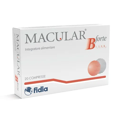Makula B Forte 20 Tabletten - Ergänzungsmittel für die Unterstützung der Sehgesundheit mit wertvollen Inhaltsstoffen wie Lutein, Zink und Ginkgo Biloba. Ideal für Menschen über 50, die auf ihre Augen achten möchten.