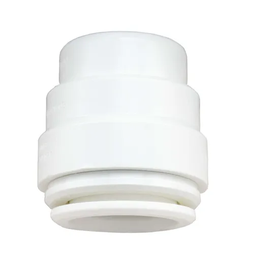 John Guest Speedfit Endkappe 28 mm, weiß geeignet für Dichtheitsprüfungen