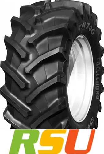 Trelleborg TM700 380/70 R24 125A8 - Robuster Agrarreifen - Auto & Motorrad - Reifen, ideal für anspruchsvolle Landwirtschaftseinsätze mit hervorragender Traktion und Langlebigkeit.