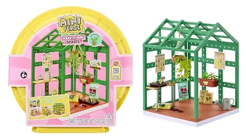 MGA's Miniverse Make It Mini Spaces Greenhouse – BAU-Set, Individuell Gestalten, Bastelei, Für Sammler & Kinder ab 8 Jahren