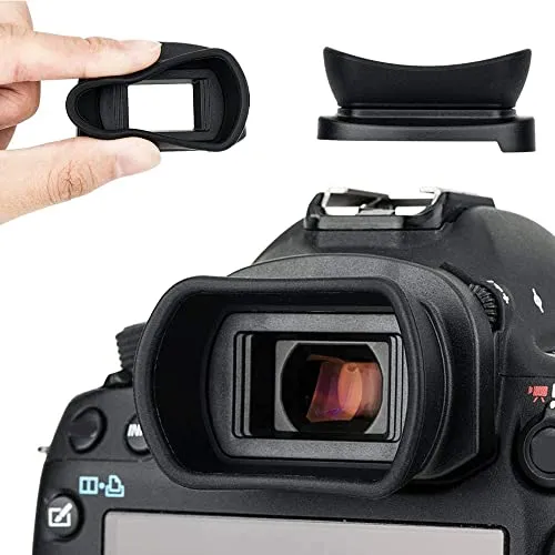 Kiwifotos Augenmuschel Okular für Canon EOS 5D Mark IV, 5D Mark III, 5DS, 5DS R, 1D X Mark II, 1D X, 1Ds Mark III, 1D Mark IV, 1D Mark III, 7D Mark II, 7D Sucher ersetzt Canon Eg Eye Cup