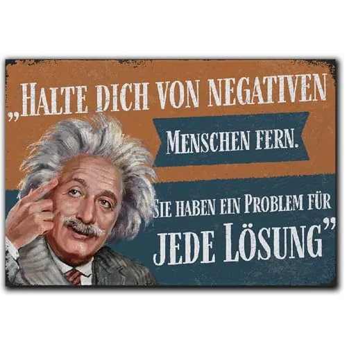 LANOLU Kühlschrankmagnete lustig- Jede Lösung - lustige Magnete mit Sprüchen und witzigen Motiven 8x5,5cm