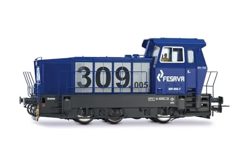Electrotren HE2028D FESAVA, Diesellokomotive 309, blau/grau, Ep. VI, mit DCC-Decoder Diesellokomotive