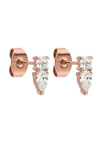 Purelei® Eternal Flame Ohrstecker – Glitzernde Zirkonia Ohrringe für Damen - Ohrringe für Damen mit elegantem Design: Funkelnde Zirkonia in 18K vergoldetem Edelstahl, perfekt für Curated Ear Looks und komfortabel für den ganzen Tag.