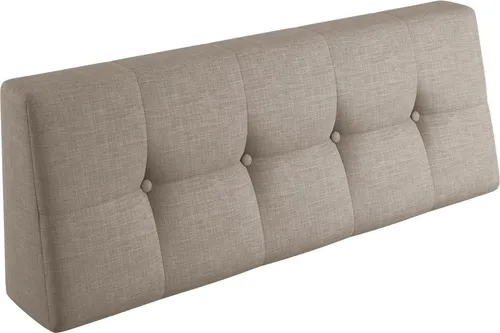 sunnypillow Palettenkissen 120x40x20/10cm Sand - Gartenmöbel-Kissen, bequeme Palettenauflage aus robustem, wasserabweisendem Material für drinnen und draußen, sorgt für höchsten Sitzkomfort und verwandelt Europaletten in gemütliche Sitzmöglichkeiten.