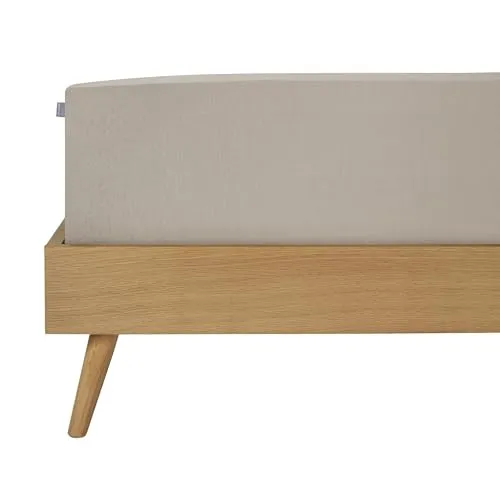 Schiesser Premium Spannbettlaken Flexi | 140x200cm bis 160x220cm | Helltaupe - Spannbetttuch aus 95% Baumwolle und 5% Elasthan für perfekten Halt und Flexibilität, ideal für hohe Matratzen bis 30cm, schadstofffrei und nachhaltig produziert.