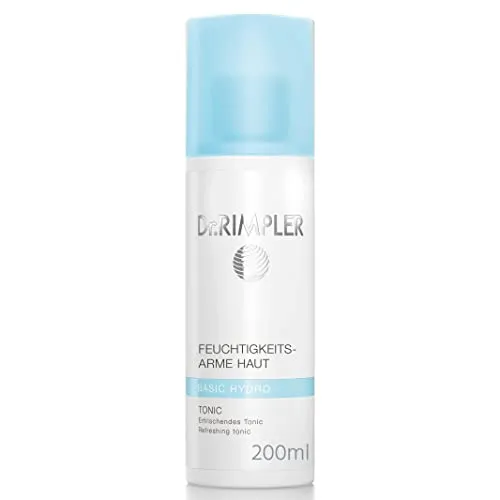 Dr. Rimpler BASIC HYDRO Tonic 200 ml - Gesichtswasser mit Panthenol und Extrakten aus Kamille und Süßmandel - erfrischend, hautberuhigend und feuchtigkeitsspendend