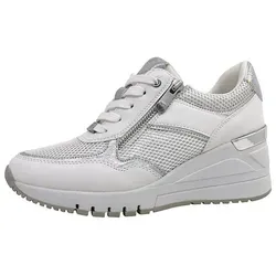 MARCO TOZZI Damen Sneaker 2-23743-42, White Comb, 40 EU - Damen-Sneaker mit softig weicher Feel me Sohle für optimalen Tragekomfort, ideal für Freizeit-Looks und aus 100% veganen Materialien gefertigt.
